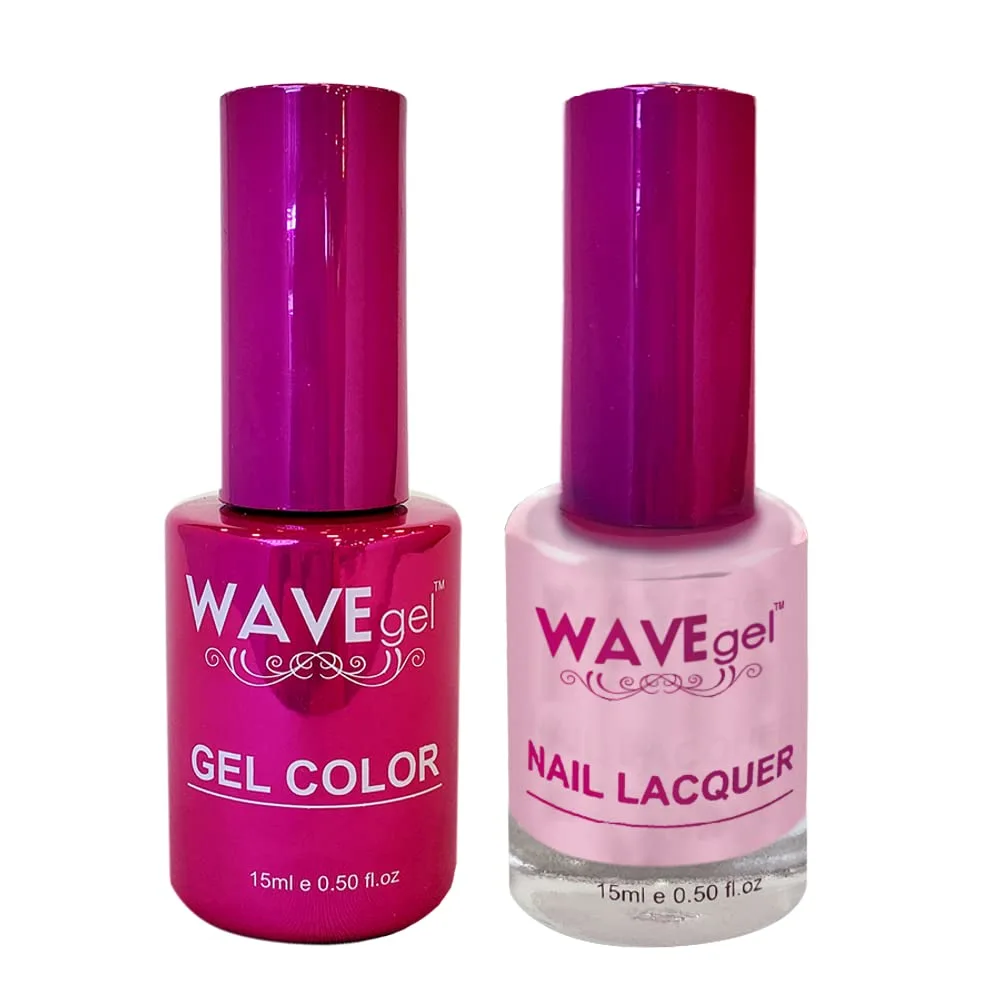WAVEGEL Soak-Off Gel & Nail Lacquer Matching Duo Set - Princess Collection - #13 Pale Pink I 0.5 Oz