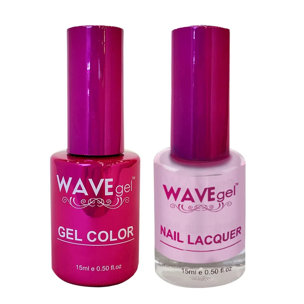 WAVEGEL Soak-Off Gel & Nail Lacquer Matching Duo Set - Princess Collection - #17 Lavendula I 0.5 Oz