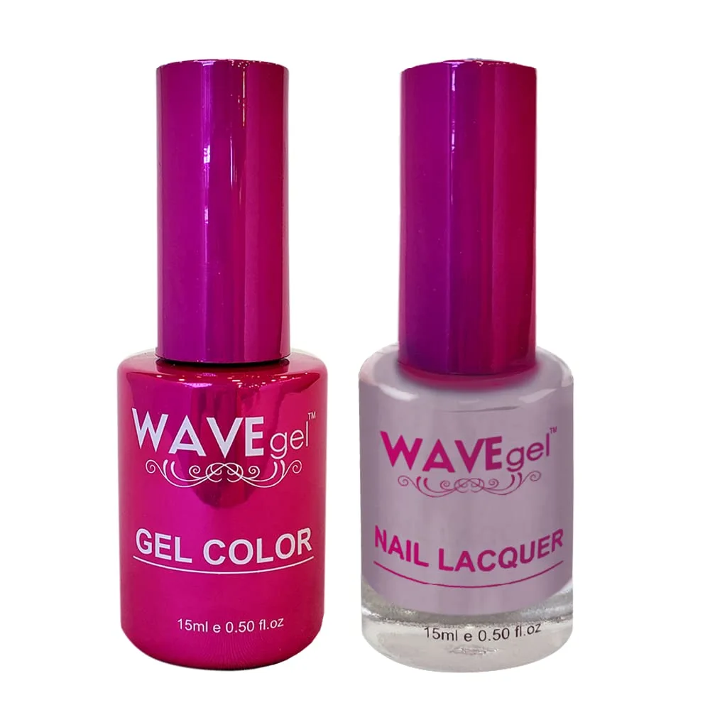 WAVEGEL Soak-Off Gel & Nail Lacquer Matching Duo Set - Princess Collection - #18 Deluge I 0.5 Oz