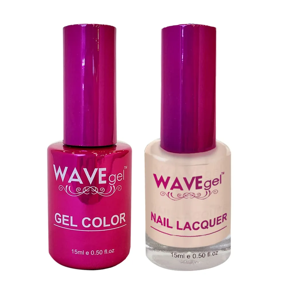 WAVEGEL Soak-Off Gel & Nail Lacquer Matching Duo Set - Princess Collection - #23 Toneless I 0.5 Oz