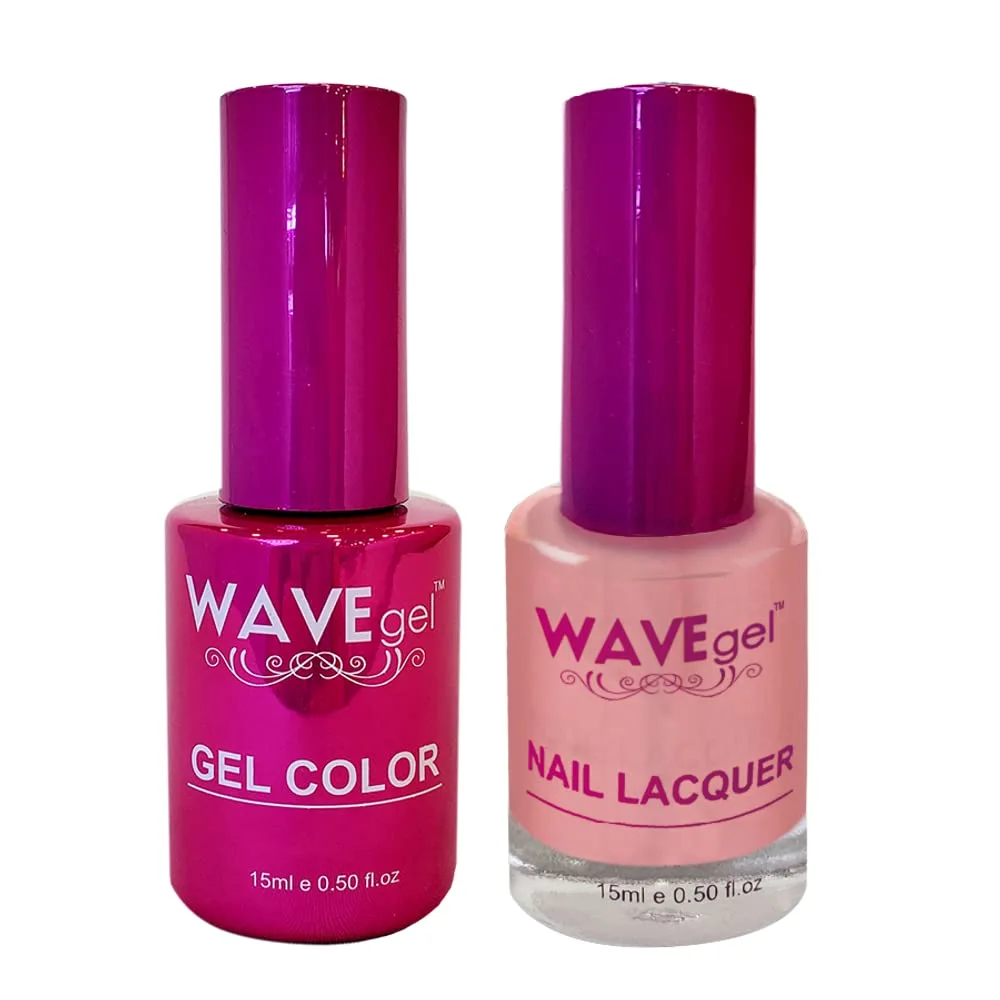 WAVEGEL Soak-Off Gel & Nail Lacquer Matching Duo Set - Princess Collection - #28 I Am Not A Princess I 0.5 Oz
