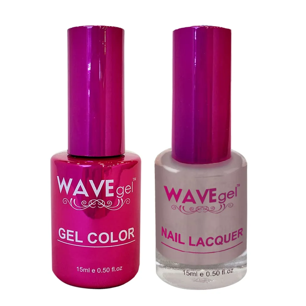 WAVEGEL Soak-Off Gel & Nail Lacquer Matching Duo Set - Princess Collection - #32 Sidewalk Mouse I 0.5 Oz