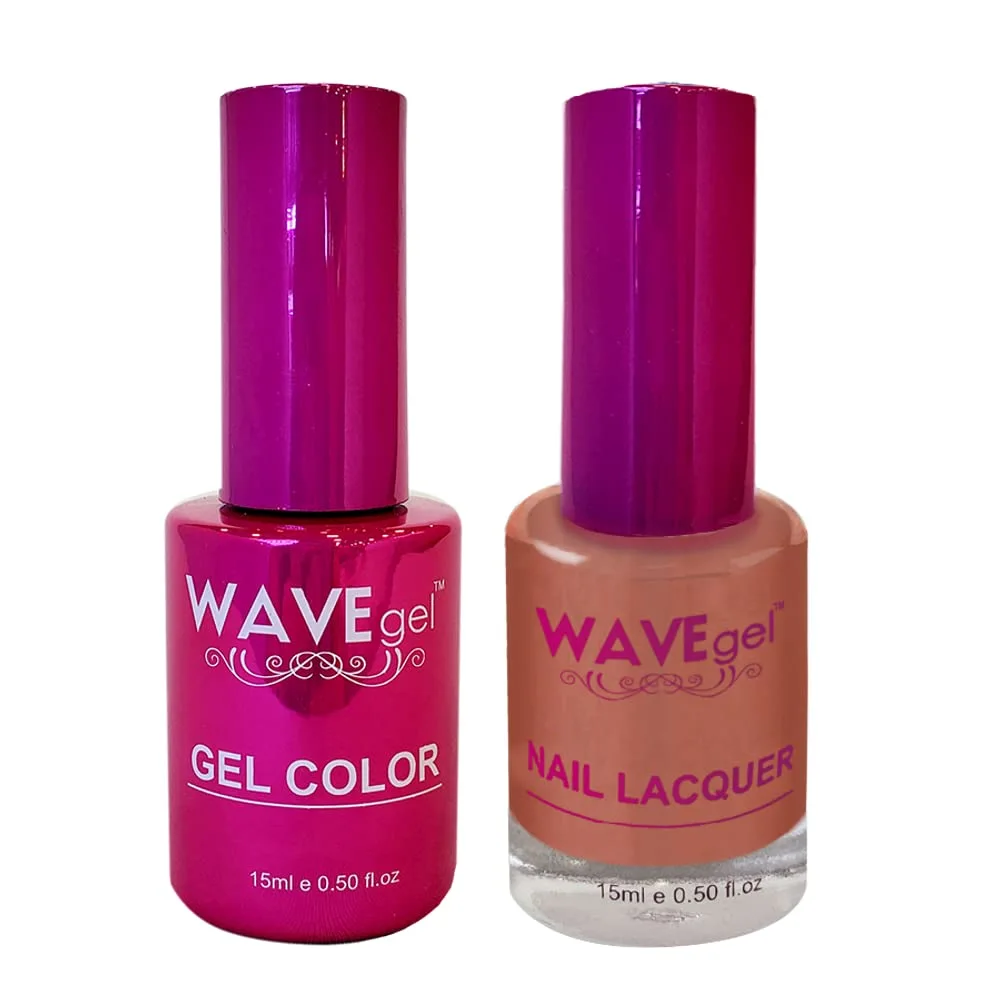 WAVEGEL Soak-Off Gel & Nail Lacquer Matching Duo Set - Princess Collection - #38 Cinnamon Syrup I 0.5 Oz