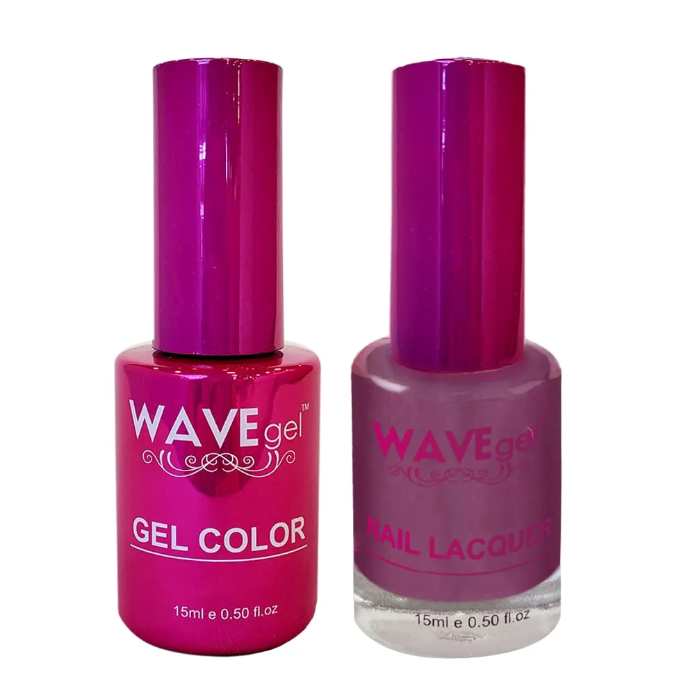 WAVEGEL Soak-Off Gel & Nail Lacquer Matching Duo Set - Princess Collection - #42 Wenge I 0.5 Oz