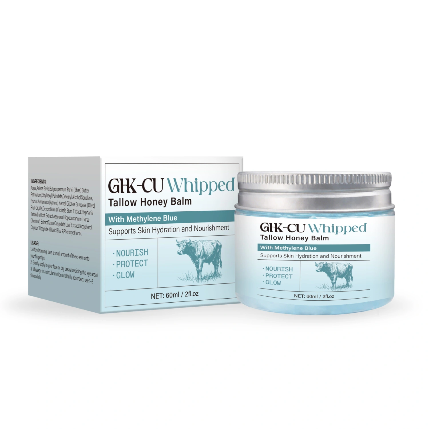 Beef Tallow Honey Repair Cream 60g