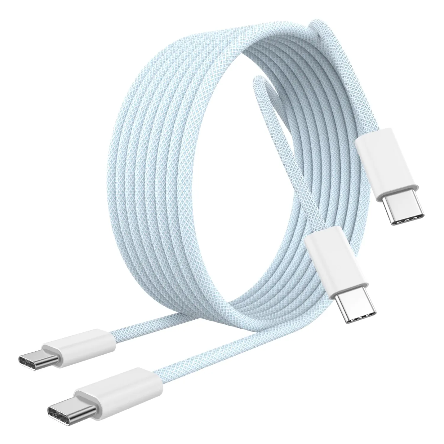[MFi Certified] iPhone 17 16 15 Charger Cord 6FT, 2 Pack 60W USB C to USB C Charging Cable Cord Long for iPhone 17/17 Pro/17 Pro Max/Air/16/16 Pro/16 Pro Max/15/15 Pro Max, iPad Pro/Air/Mini, Blue