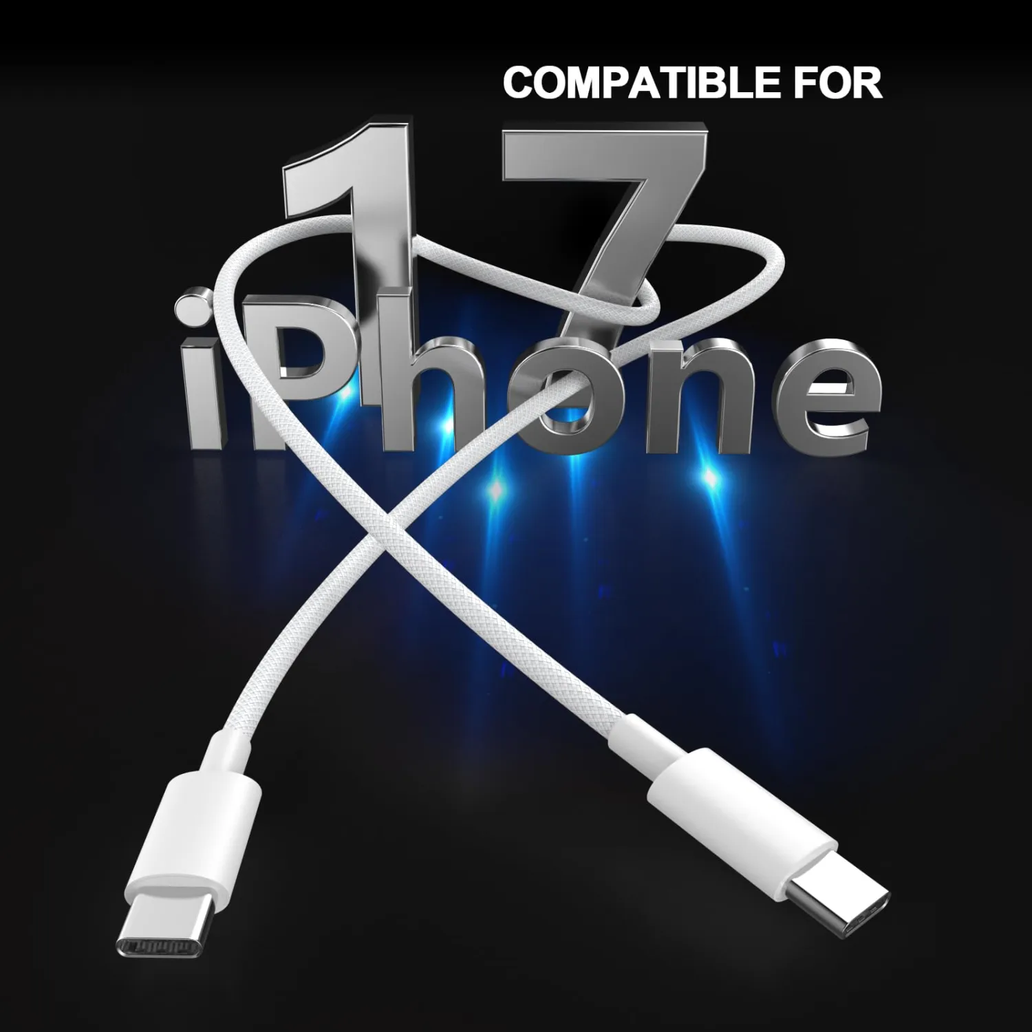 [Apple MFi Certified] iPhone 17 16 15 Charger Cord 10 FT, 2 Pack 60W USB C to USB C Charging Cable Cord Long for iPhone 17/17 Pro/17 Pro Max/Air/16/16 Pro/16 Pro Max/15/15 Pro Max, iPad Pro, White
