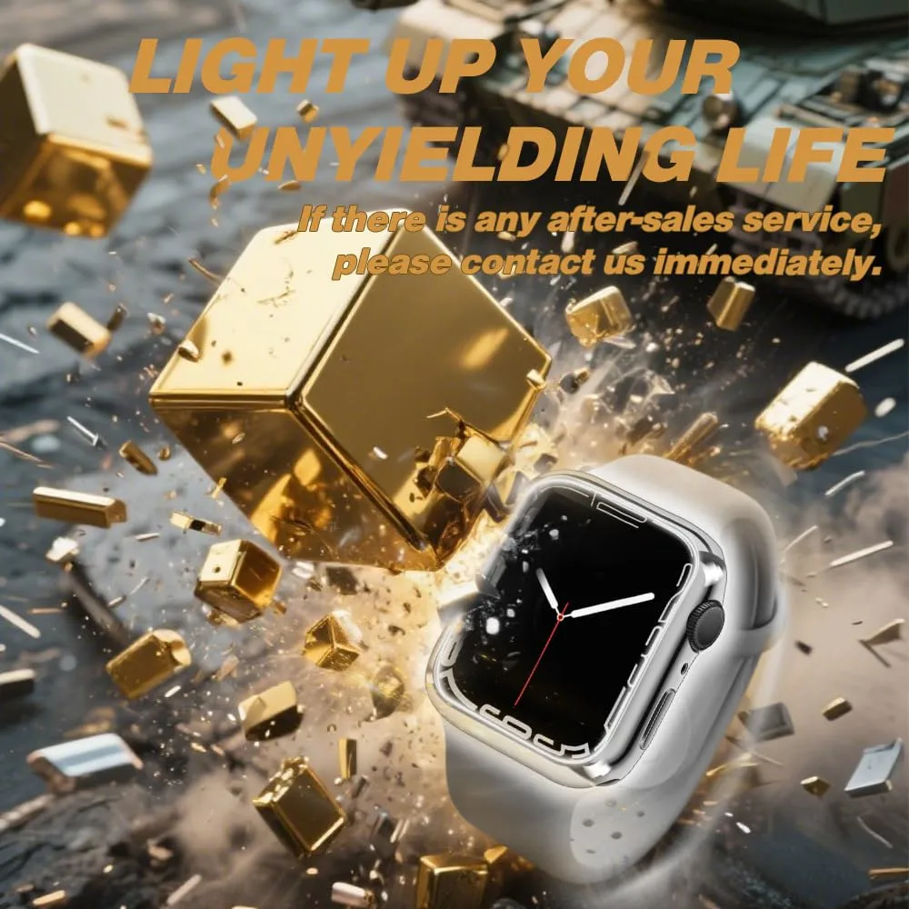 top4cus 38mm Case Soft Flexible Lightweight Anti-Scratch Overall Protective 38mm Iwatch Waterproof Cover Case Shiny Workout Shockproof Bumper Compatible with Apple Watch Series 3/2/1 - Silver
