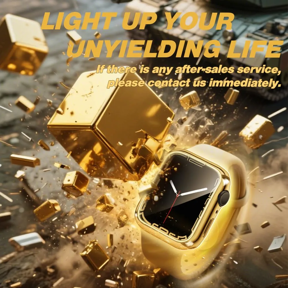 top4cus 42mm Case Soft Flexible Lightweight Anti-Scratch Overall Protective 42mm Iwatch Waterproof Cover Case Shiny Workout Shockproof Bumper Compatible with Apple Watch Series 3/2/1 -Gold