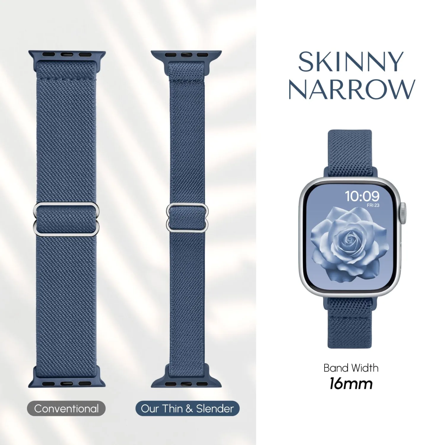 Slim Stretchy Band Compatible with Apple Watch Bands 41mm 40mm 38mm 42mm 44mm 45mm 46mm 49mm Women Men, Thin Elastic Nylon Solo Loop Sport Strap for iWatch Series 11 10 9 8 7 6 5 4 3/SE/Ultra 3 2 1