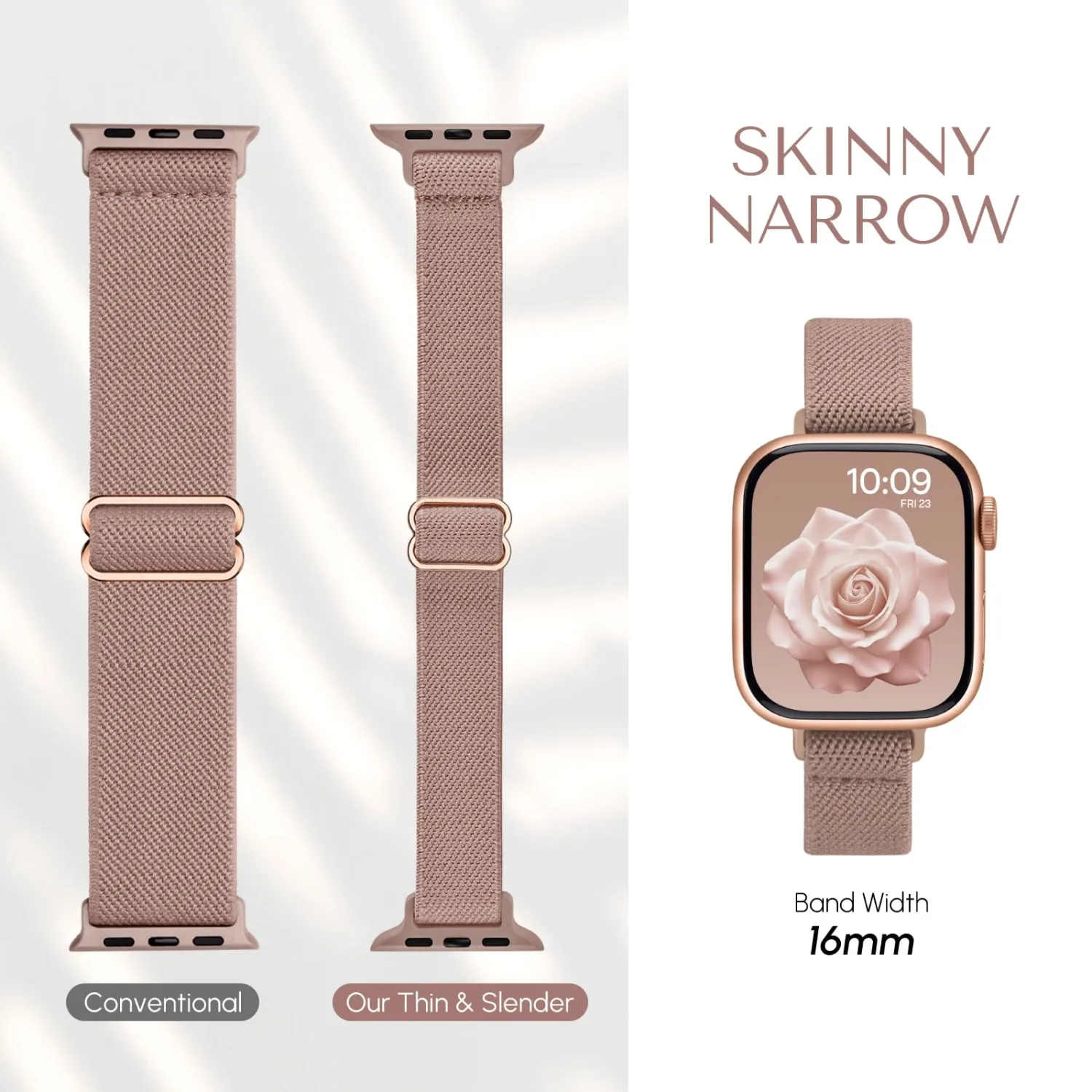 Slim Stretchy Band Compatible with Apple Watch Bands 41mm 40mm 38mm 42mm 44mm 45mm 46mm 49mm Women Men, Thin Elastic Nylon Solo Loop Sport Strap for iWatch Series 11 10 9 8 7 6 5 4 3/SE/Ultra 3 2 1