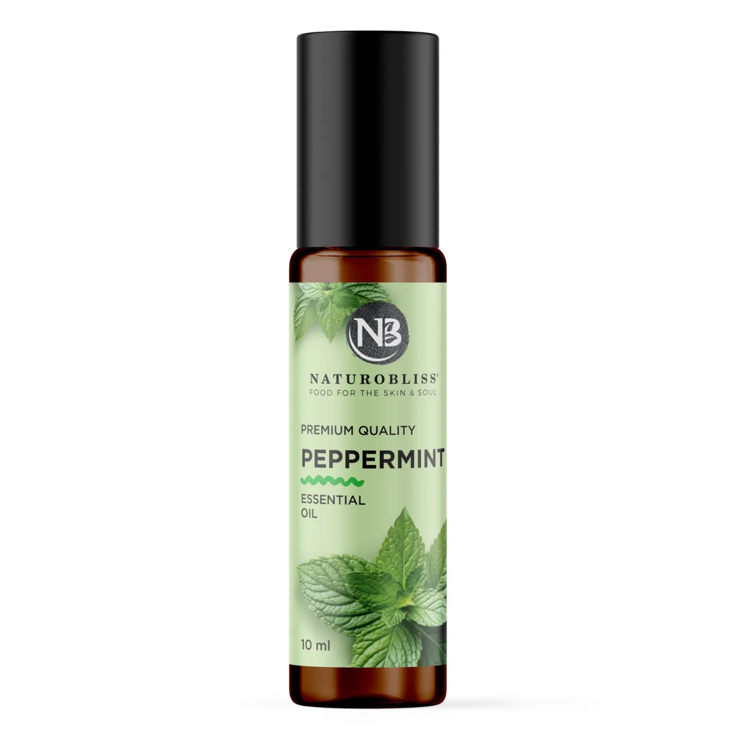 NaturoBliss Peppermint Essential Oil Roll-On, 10 ml