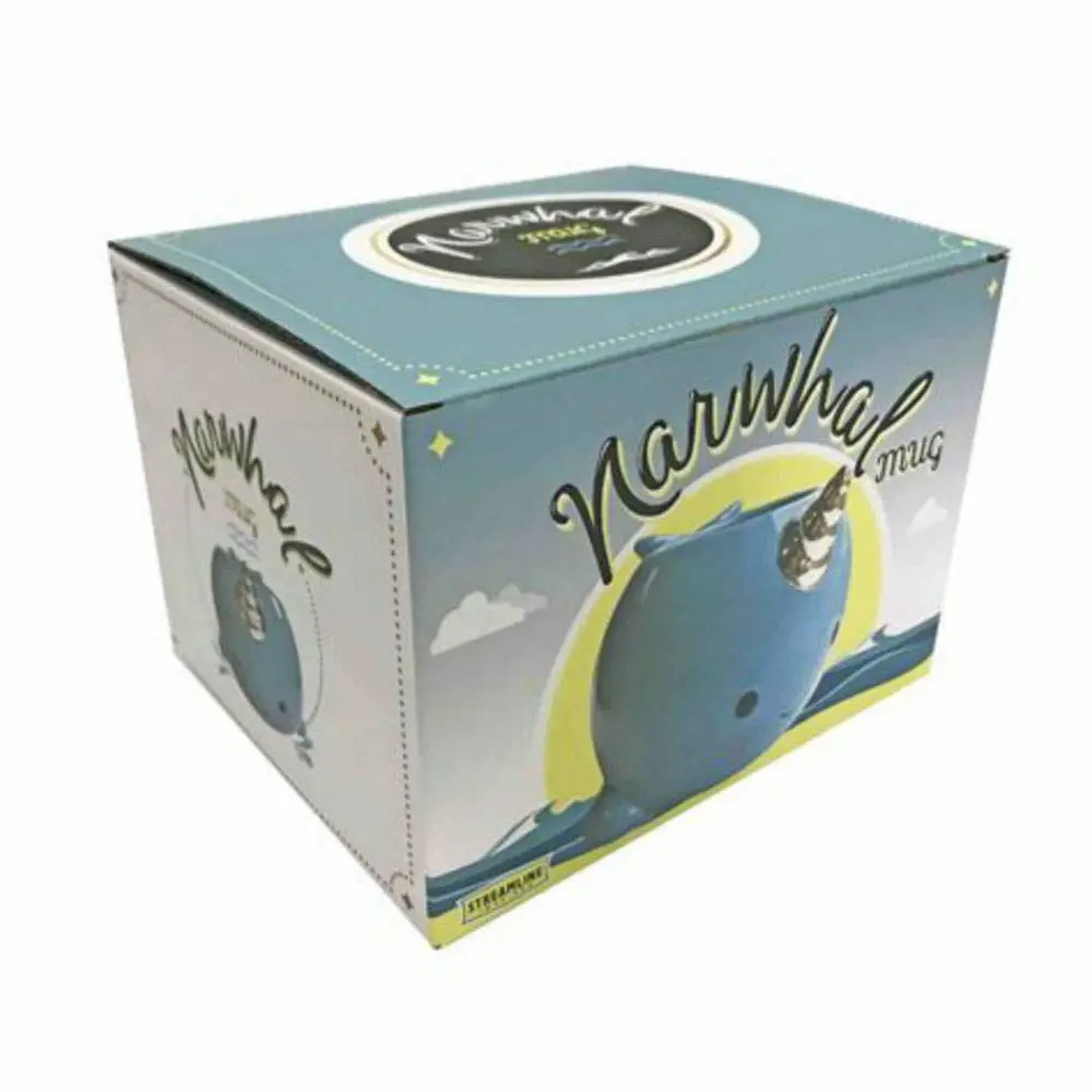 Streamline Imagined Magical Narwhal Coffee Mug, Blue