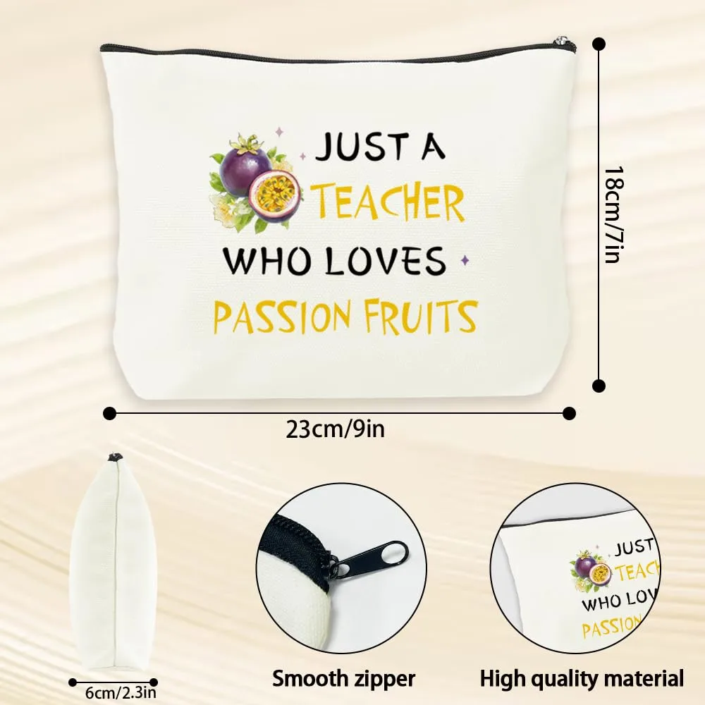 Gifts for Teachers Women - Teacher Appreciation Gifts,Christmas End of Year Birthday Valentines Retirement Passion Fruit Gift for Women,Fruit Gift,Makeup Bags,Teachers Stocking Stuffers