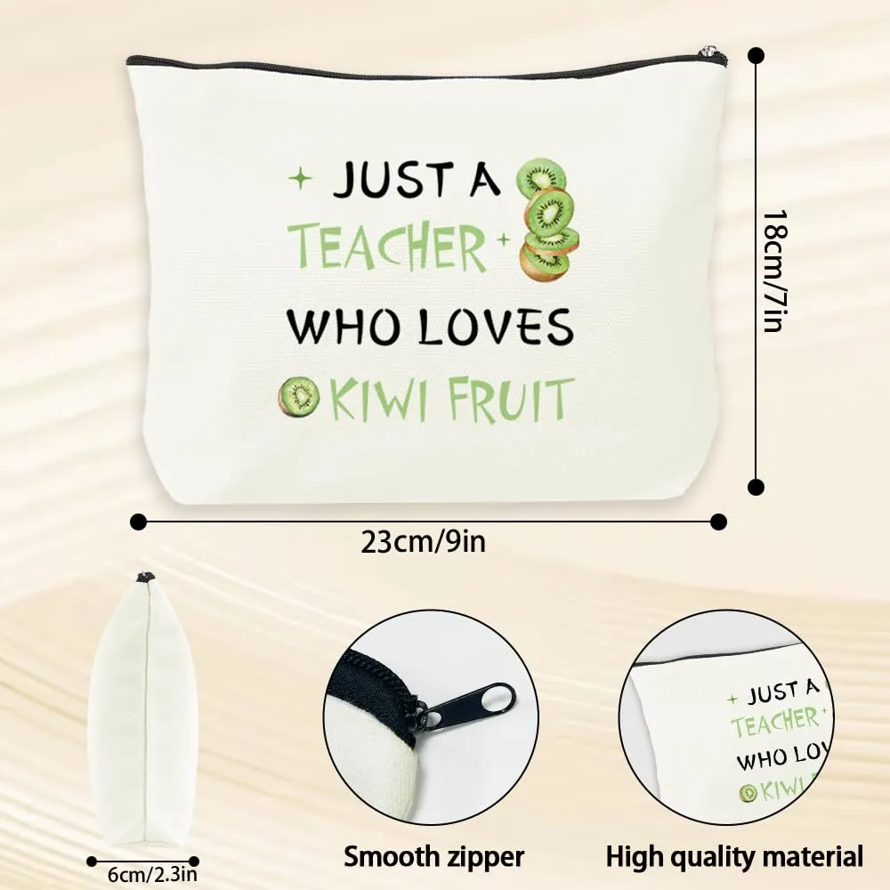Gifts for Teachers Women - Teacher Appreciation Gifts,Christmas End of Year Birthday Valentines Retirement Kiwi Fruit Gift for Women,Fruit Gift,Makeup Bags,Teachers Stocking Stuffers