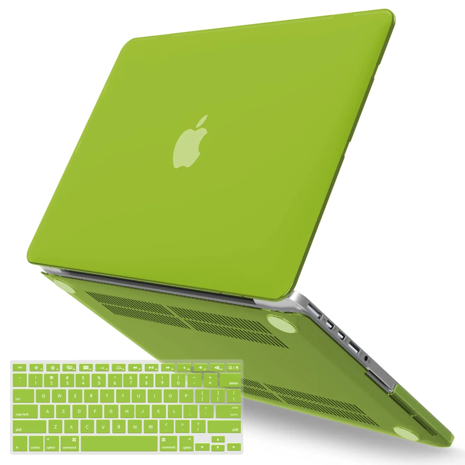 IBENZER Compatible with MacBook Pro 13 Inch Case 2015 2014 2013 end 2012 A1502 A1425, Hard Shell Case with Keyboard Cover for Old Version Apple Mac Pro Retina 13, Avocado Green, R13AVGN+1