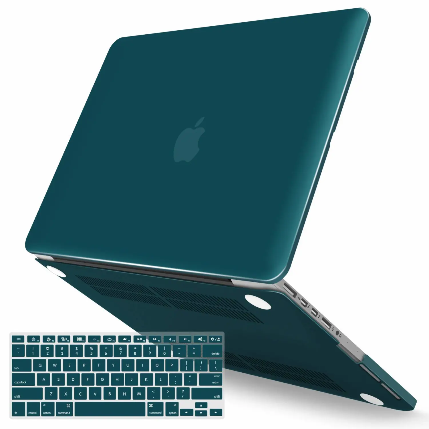 IBENZER Compatible with MacBook Pro 13 Inch Case 2015 2014 2013 end 2012 A1502 A1425, Hard Shell Case with Keyboard Cover for Old Version Apple Mac Pro Retina 13, Quetzal Green, R13QUGN+1