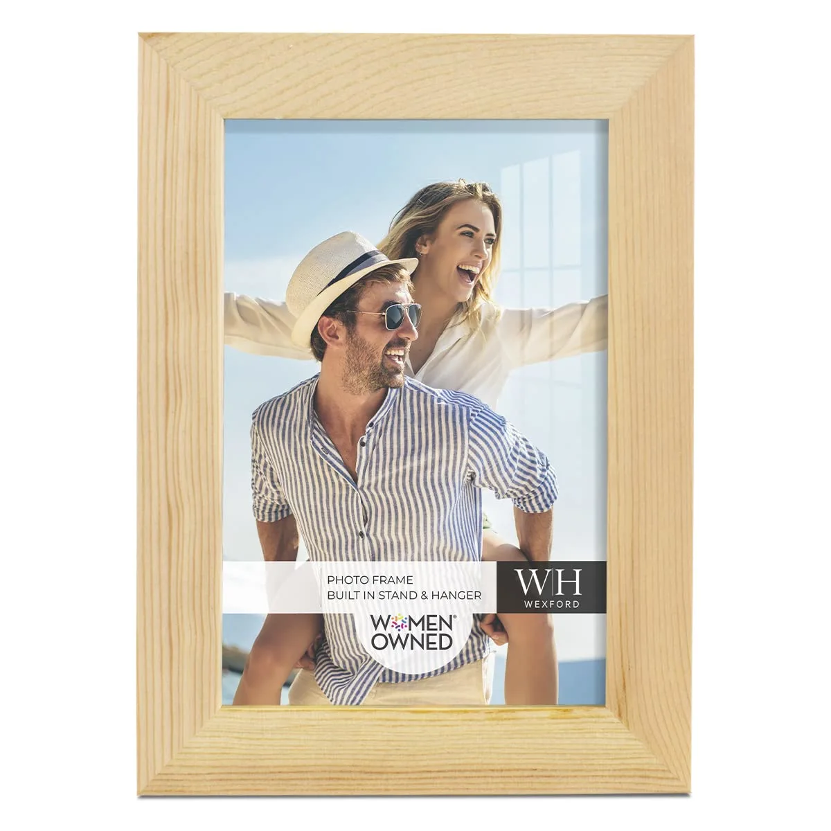Renditions Gallery 4x6 inch Picture Frame Nature Wood Grain Frame, High-end Modern Style, Made of Solid Wood and High Definition Glass for Wall and Tabletop Photo Display