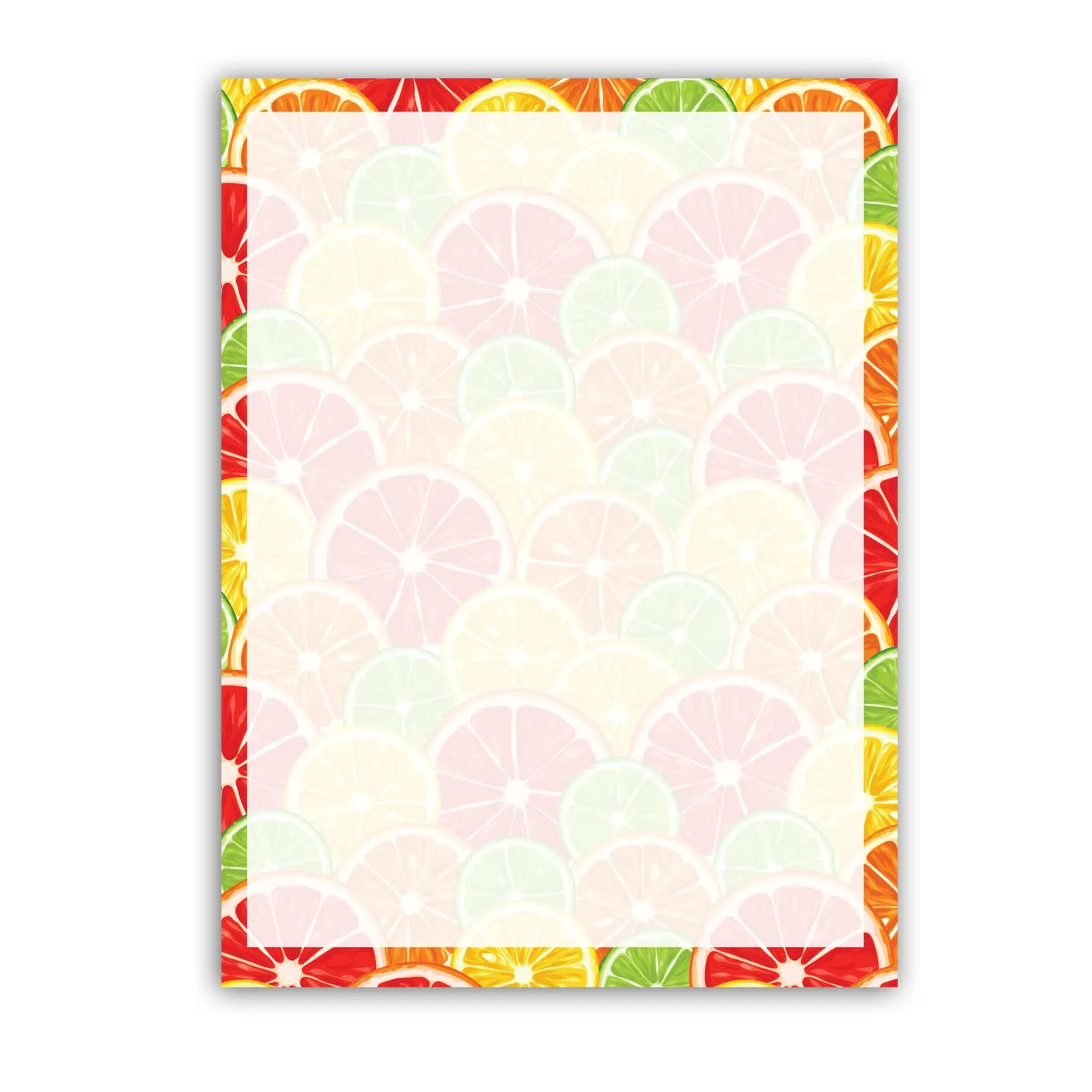 Citrus Stationery - 8.5 x 11-60 Letterhead Sheets - Fruit Letterhead (Citrus)