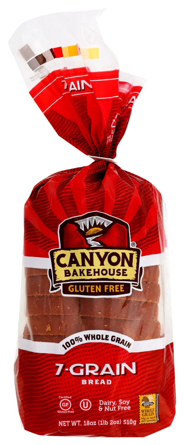Canyon Bakehouse 7 Grain San Juan Bread, Gluten-Free, 18 oz (Frozen)