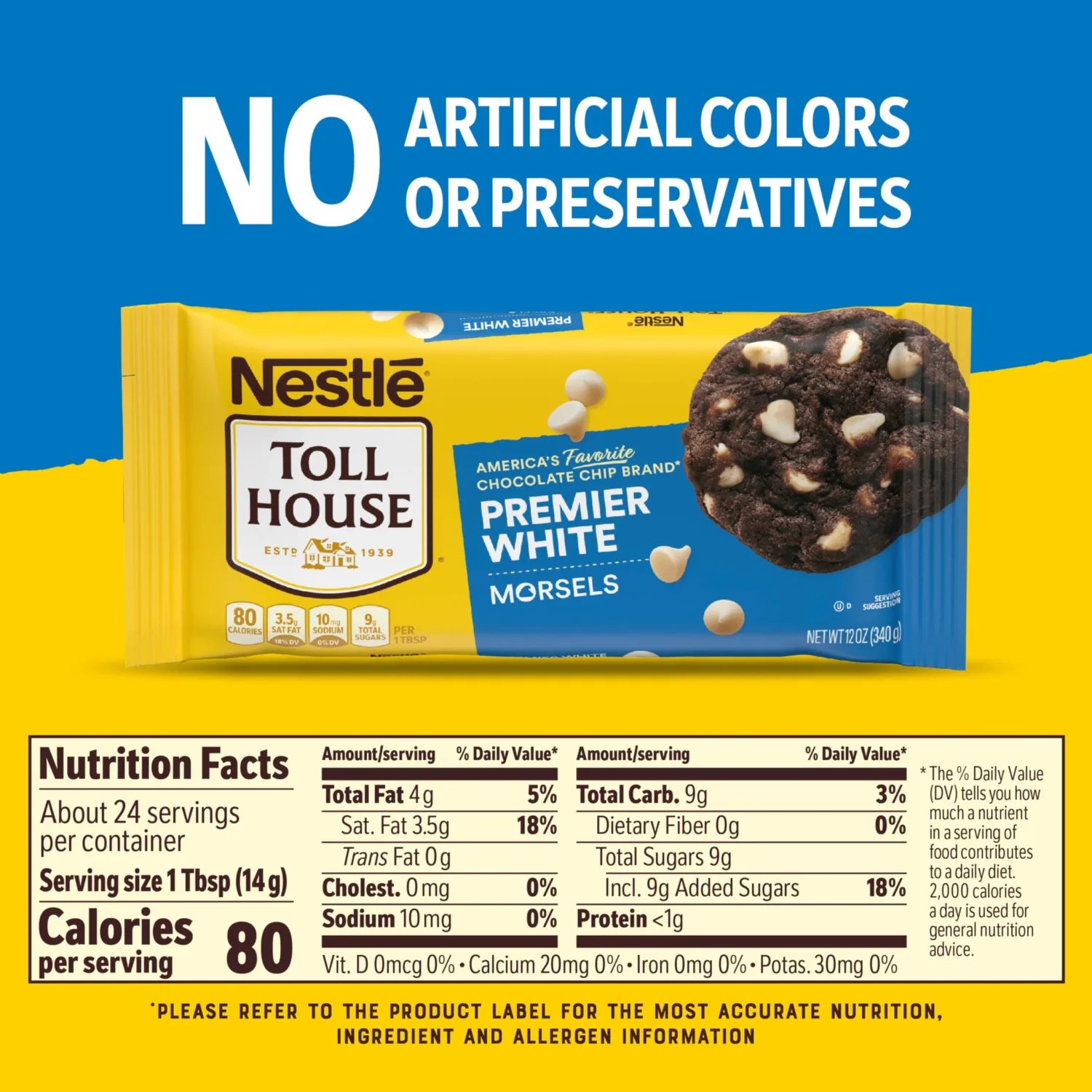Nestle Toll House Premier White Morsels 12-Oz. Bag