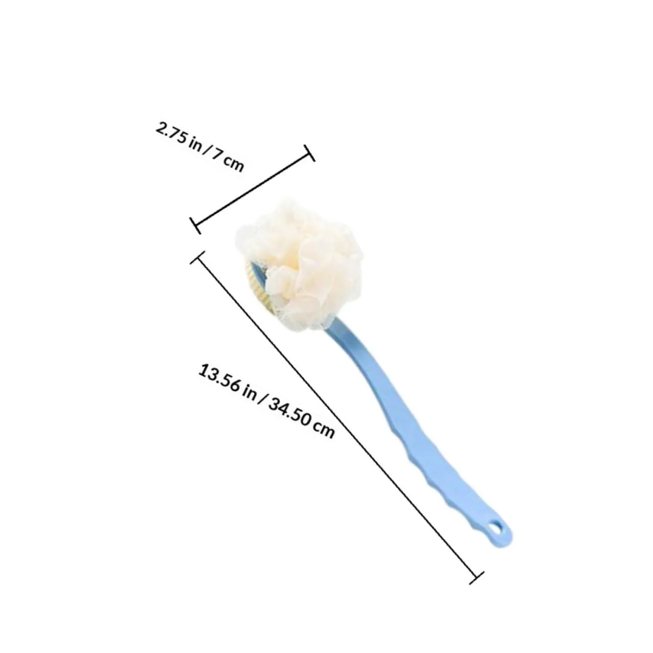 TOYANDONA 3pcs Long Handle Bath Brush and Cleaning Scrubber Set, Soft Bristle Body Brush for Exfoliating and Back Scrubbing, Multipurpose Shower Bath Tool for Men and Women Random Color