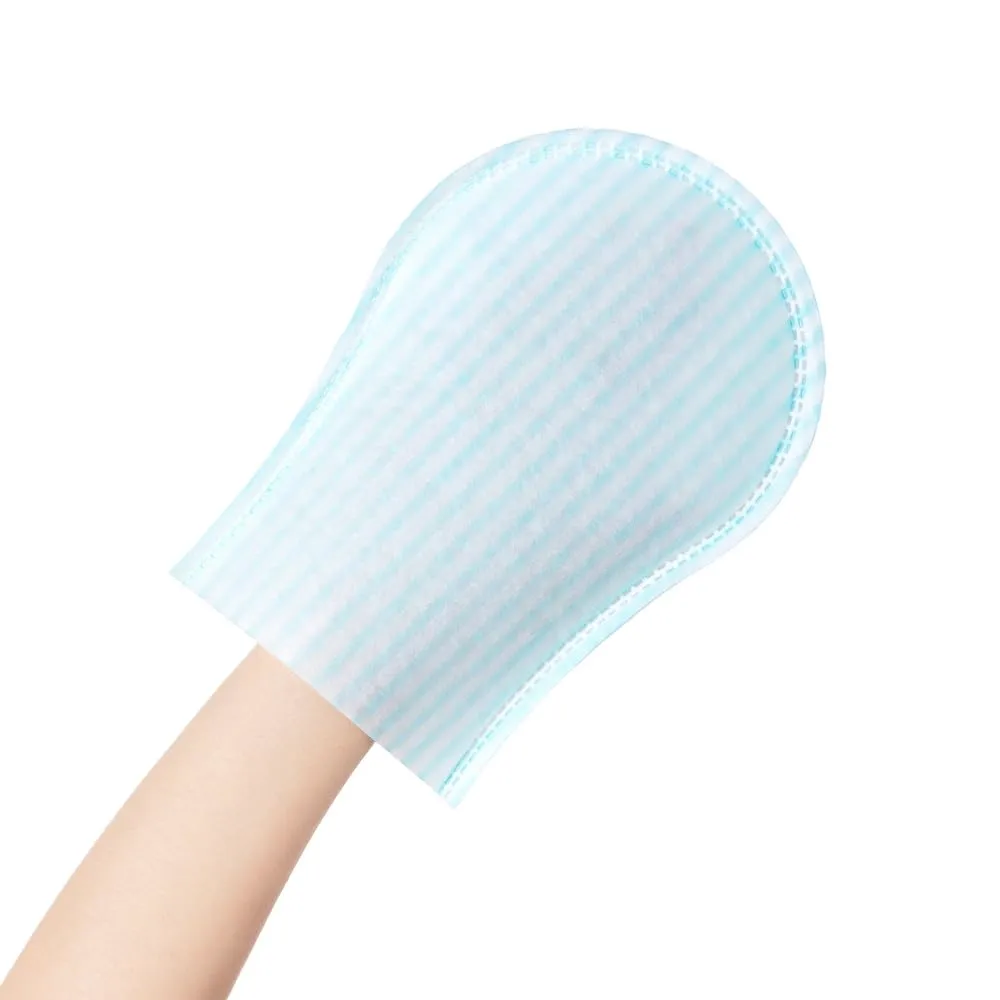 HYGIENJOY- Rinse Free Bath Sponges Mitten-Shaped,Body Wipes Pre-soaped & Dry,Body wipes for adults bathing no rinse,for Nursing The Elderly, Injured,for Adult Traveling, Camping (25 Pack)