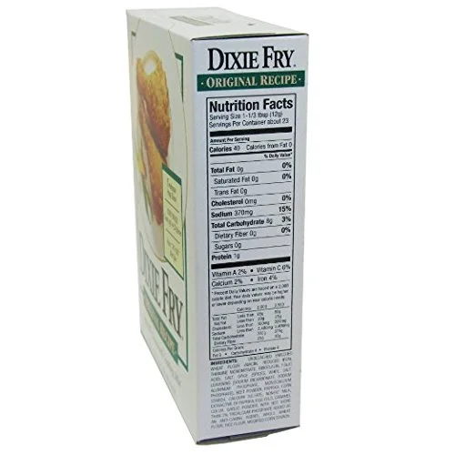 Dixie Fry Original Recipe Naturally Seasoned Coating Mix (Pack of 2 Boxes 10 Oz Each)