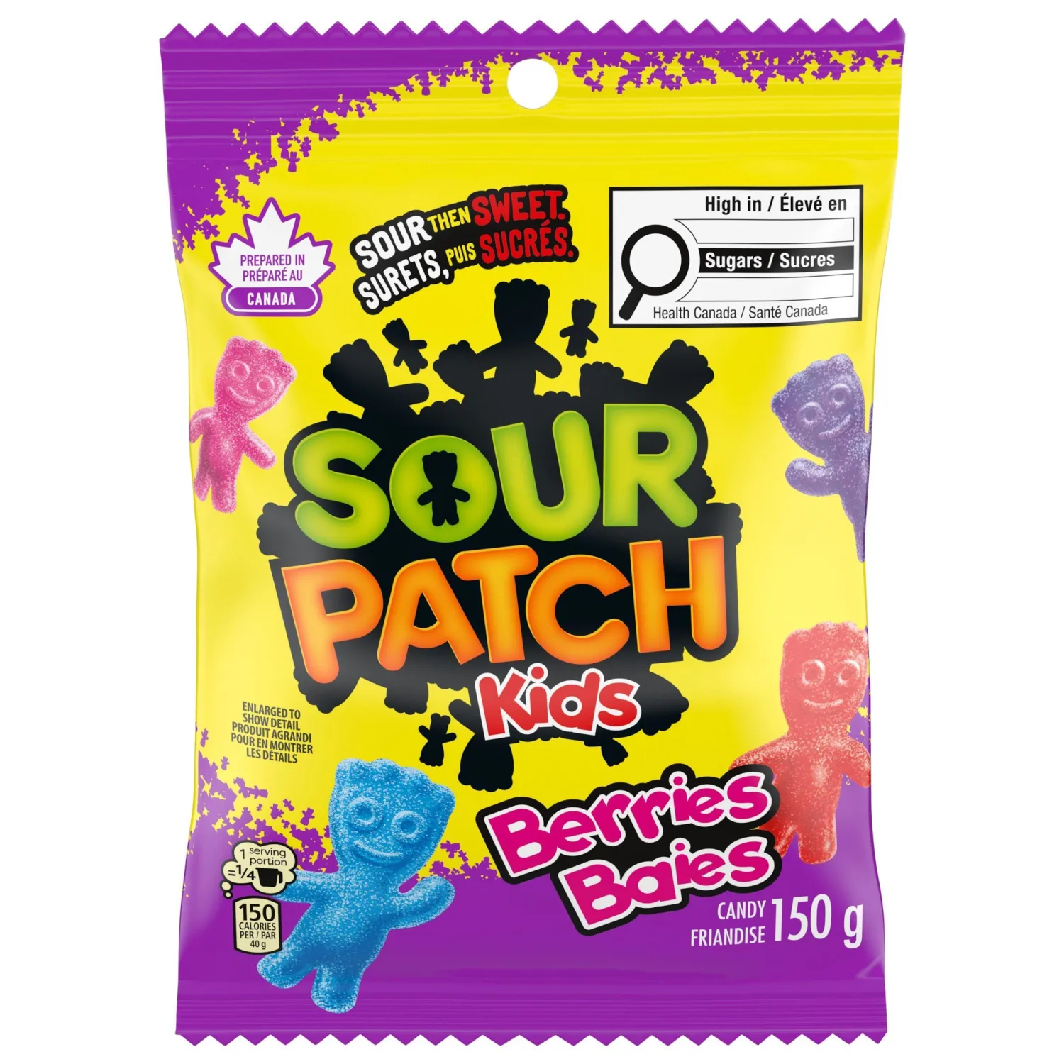 Maynards Sour Patch Kids, Berries, Candy, 150g/5.25 oz., Imported from Canada)