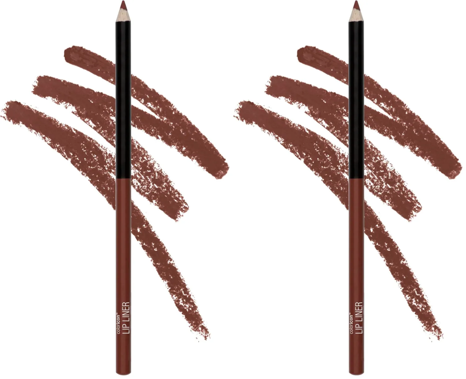 wet n wild Lip Liner Pencil Color Icon Lip Color Makeup, Dark Brown Chestnut (Pack of 2)