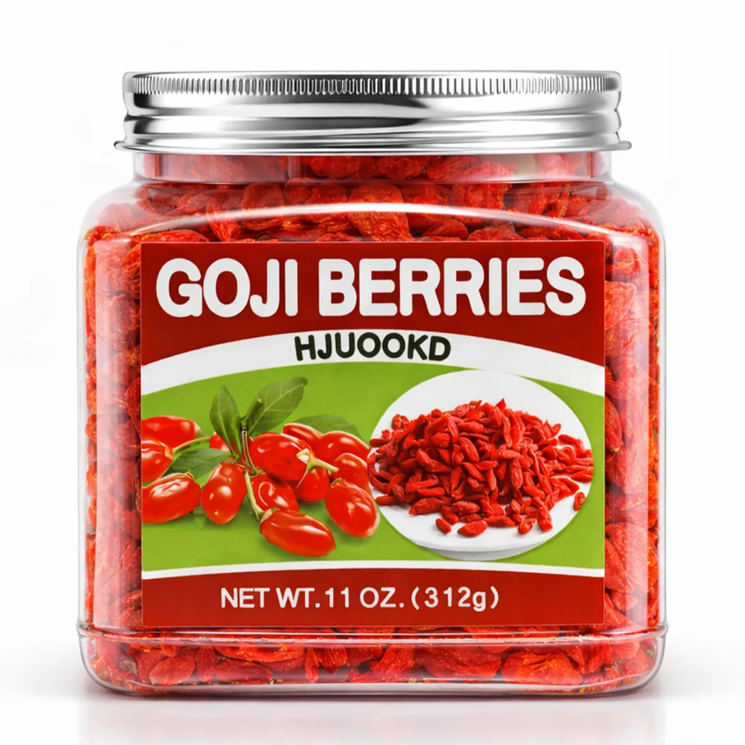 11oz Dried Goji Berries - 100% Natural Large Berries, Sun-Dried & Handpicked, Vegan Wolfberry - Perfect for Tea, Oatmeal, Yogurt, Baking, Smoothies, Snacks & More