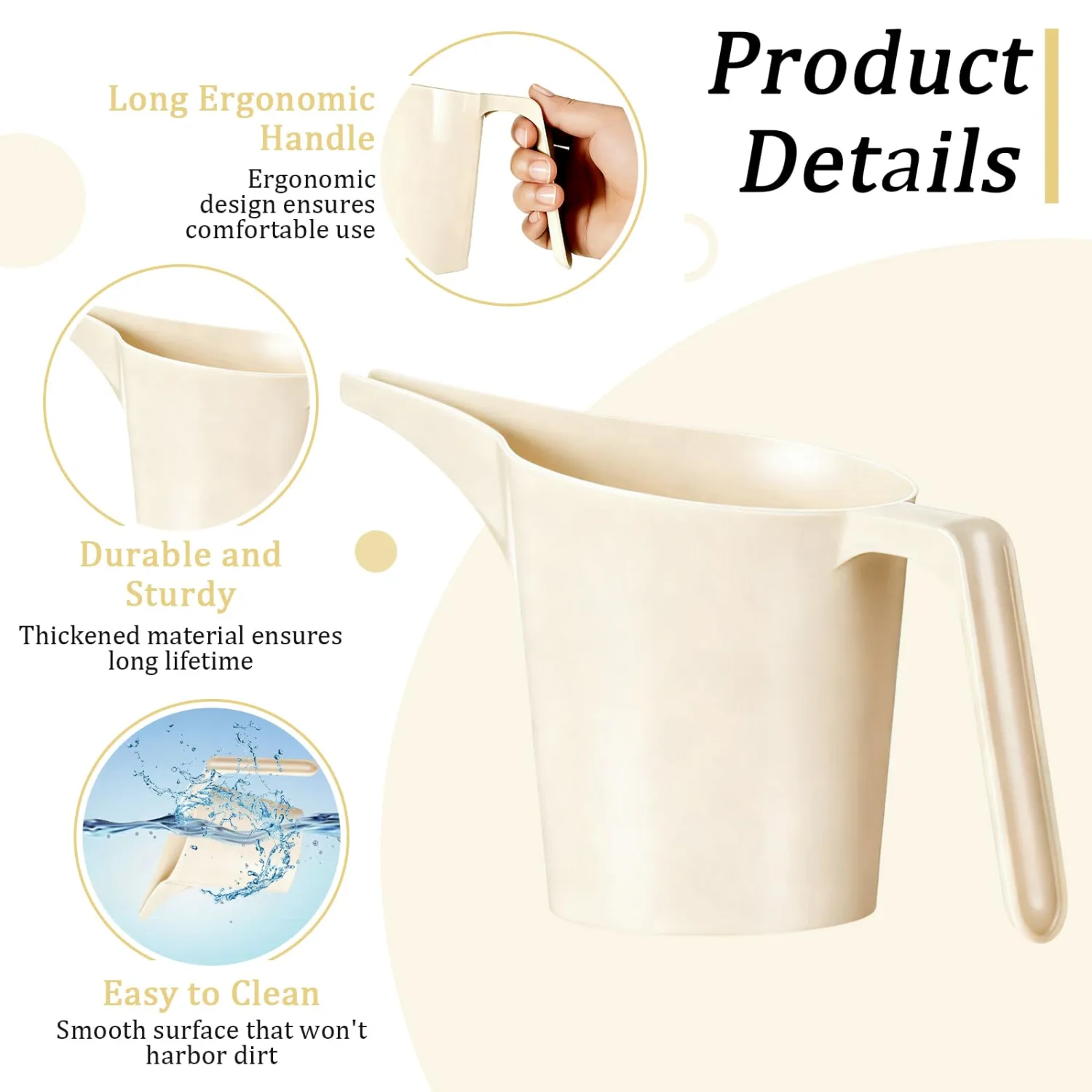 2 Pcs Bird Seed Scoop, Pet Food Bird Seed Scoop Large Capacity Suitable Narrow Spout Suitable for Tube Feeders for Filling Avian Birds Feeders Small Animal Food (Beige)