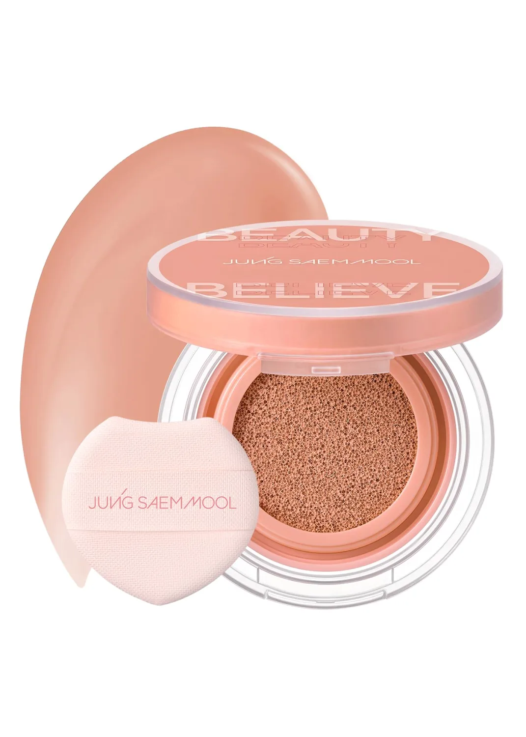 JUNG SAEM MOOL Artist Cushion Blush | Easy to Blend with Puff, Buildable Liquid Blush for Cheeks with a Natural & Matte Finish, Korean Makeup (Blur | Tan Apricot)
