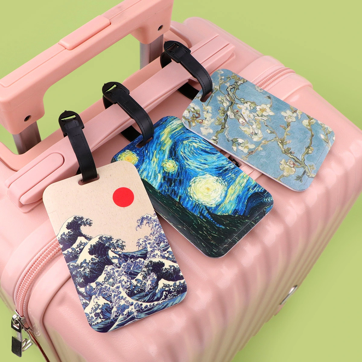 Van Gogh Art Illustration Aesthetic Luggage Tag ID Card Holder