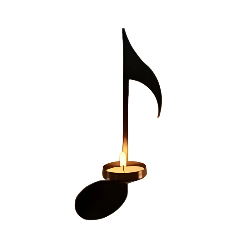 Cross-border Bestseller European-Style Musical Notes Candlelight Dinner Iron Art