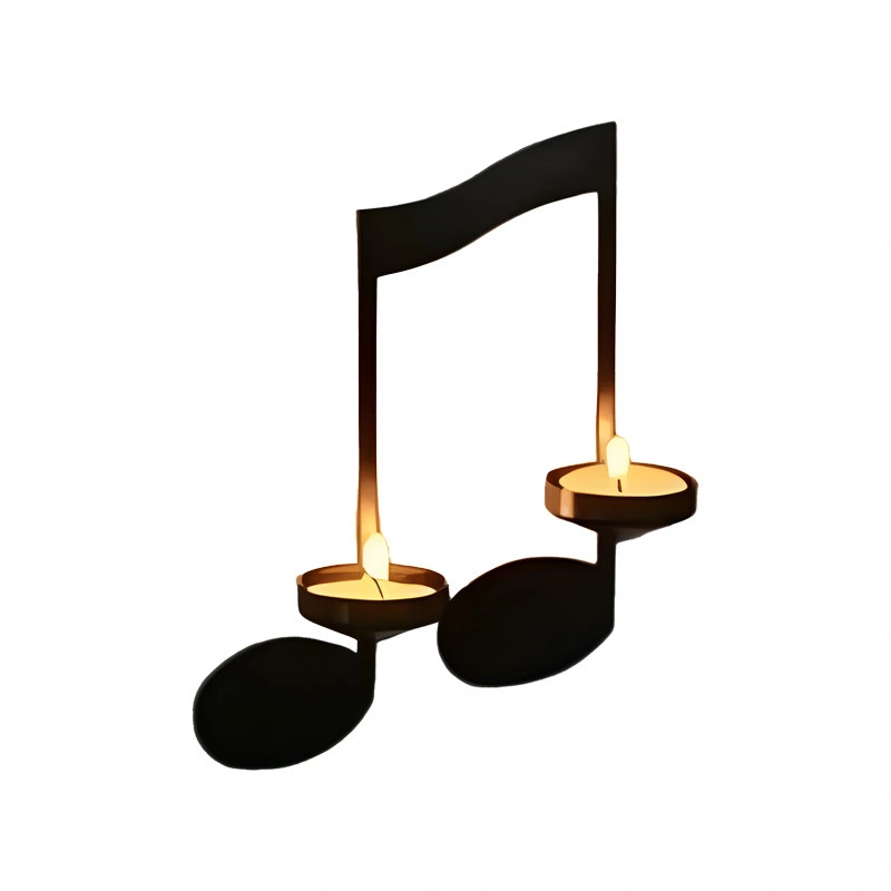 Cross-border Bestseller European-Style Musical Notes Candlelight Dinner Iron Art