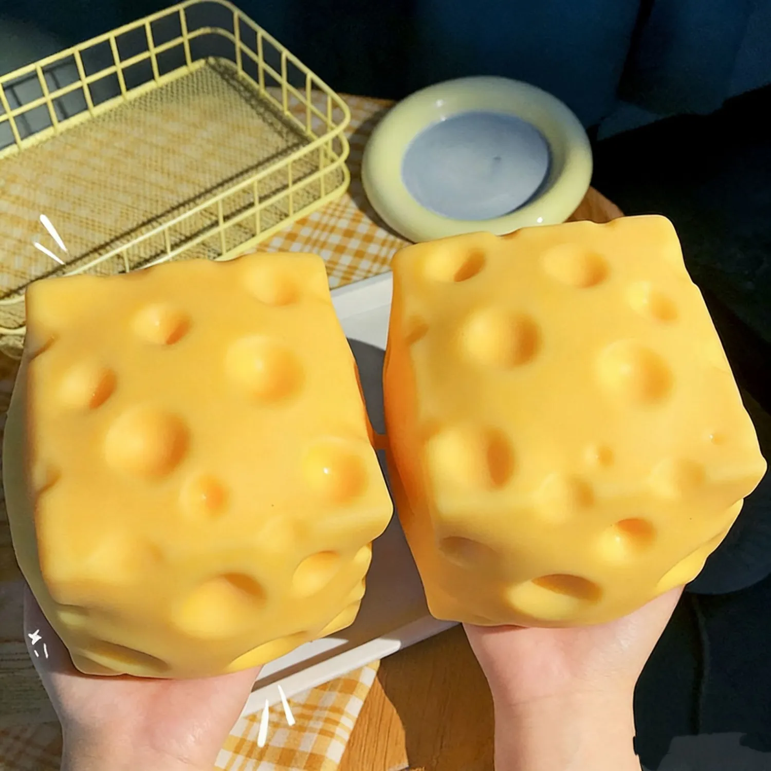 Creative Cheese Squeeze Stress-Relief Toy