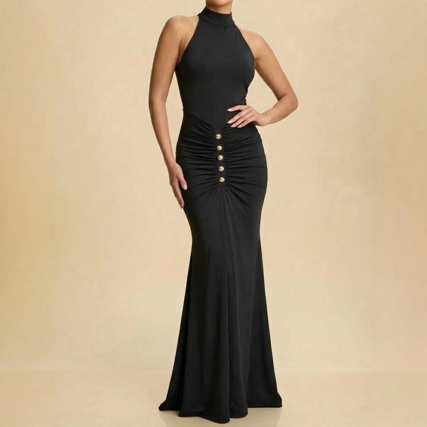 New Slim-fit Workwear Waist-cinching Dress