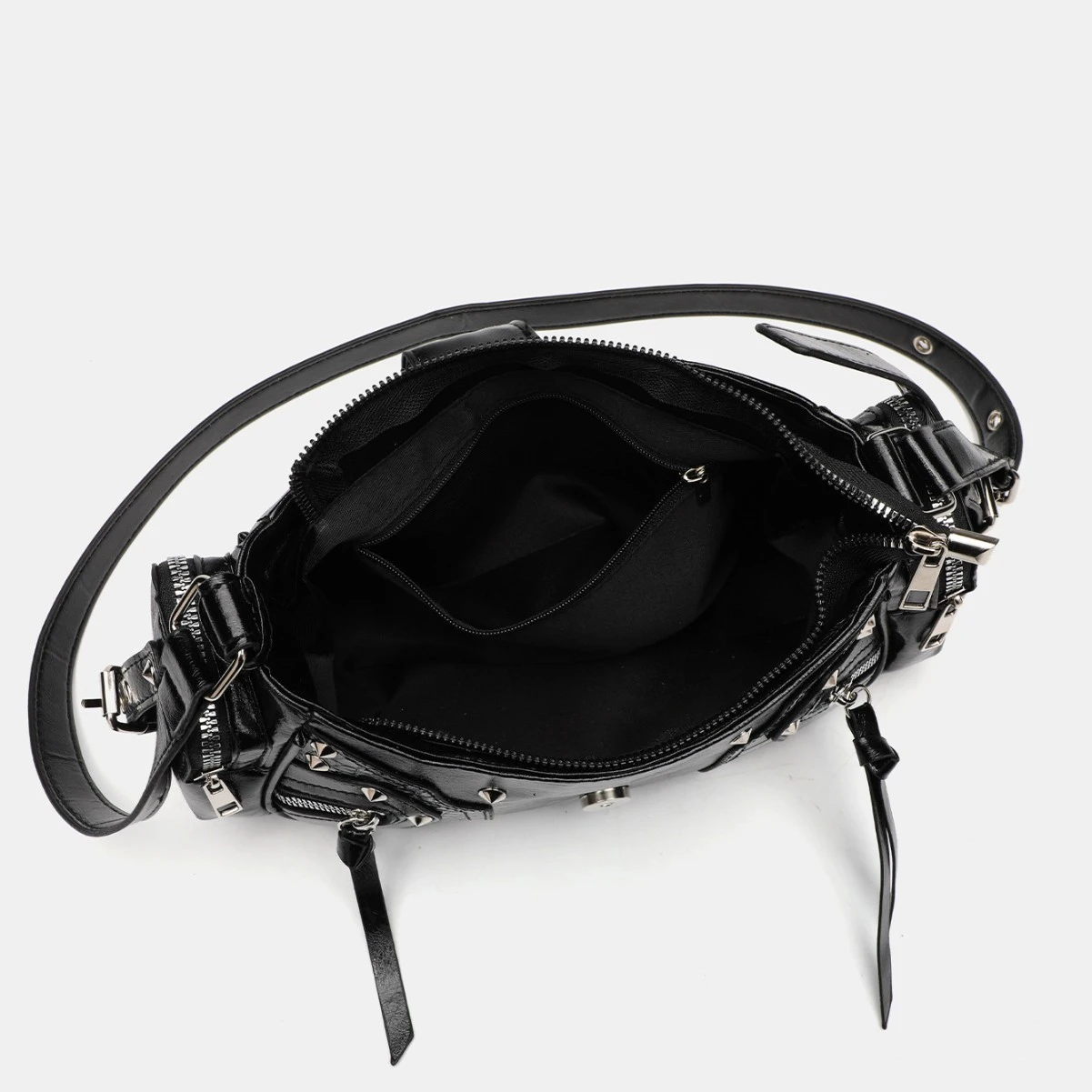 Motorcycle Punk Rivet Retro Womens Crossbody Bag