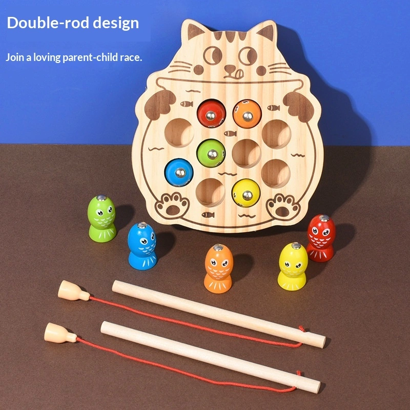 Magnetic Kitten Fishing Toy For Toddlers Educational Early Learning Game