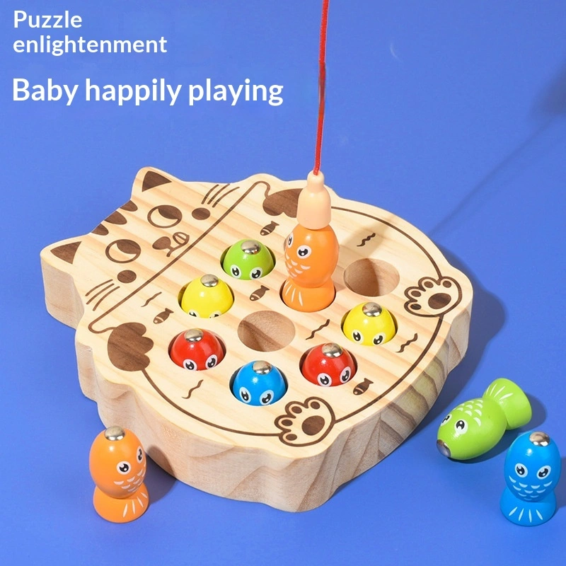 Magnetic Kitten Fishing Toy For Toddlers Educational Early Learning Game