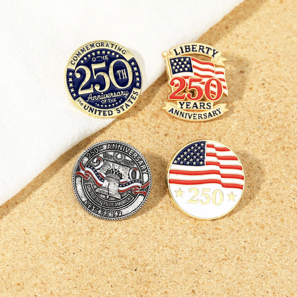 Creative Personality Flag Element Brooch