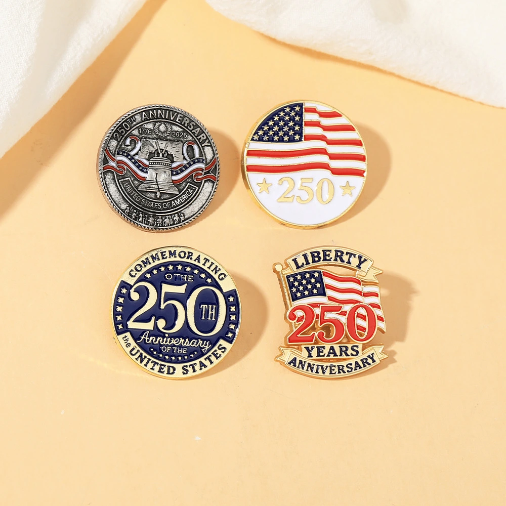 Creative Personality Flag Element Brooch