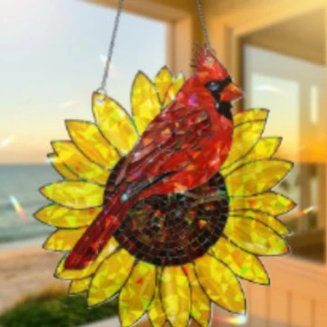 Cardinal Sunflower Light Harvester