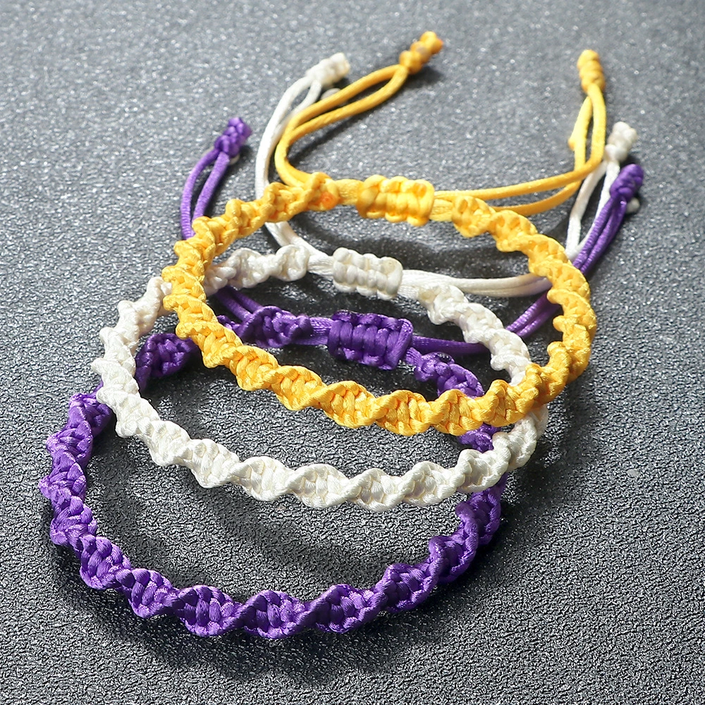 Rainbow-colored Handmade Braided Red String Bracelet For Men And Women