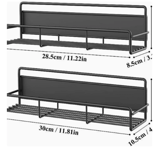 Side-mounted Rack For Washing Machines Multi-functional Refrigerator Organizer