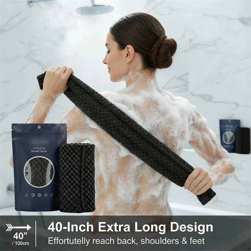 Daily Gentle Cleansing And Smoothing Bath Towel For Skin Care