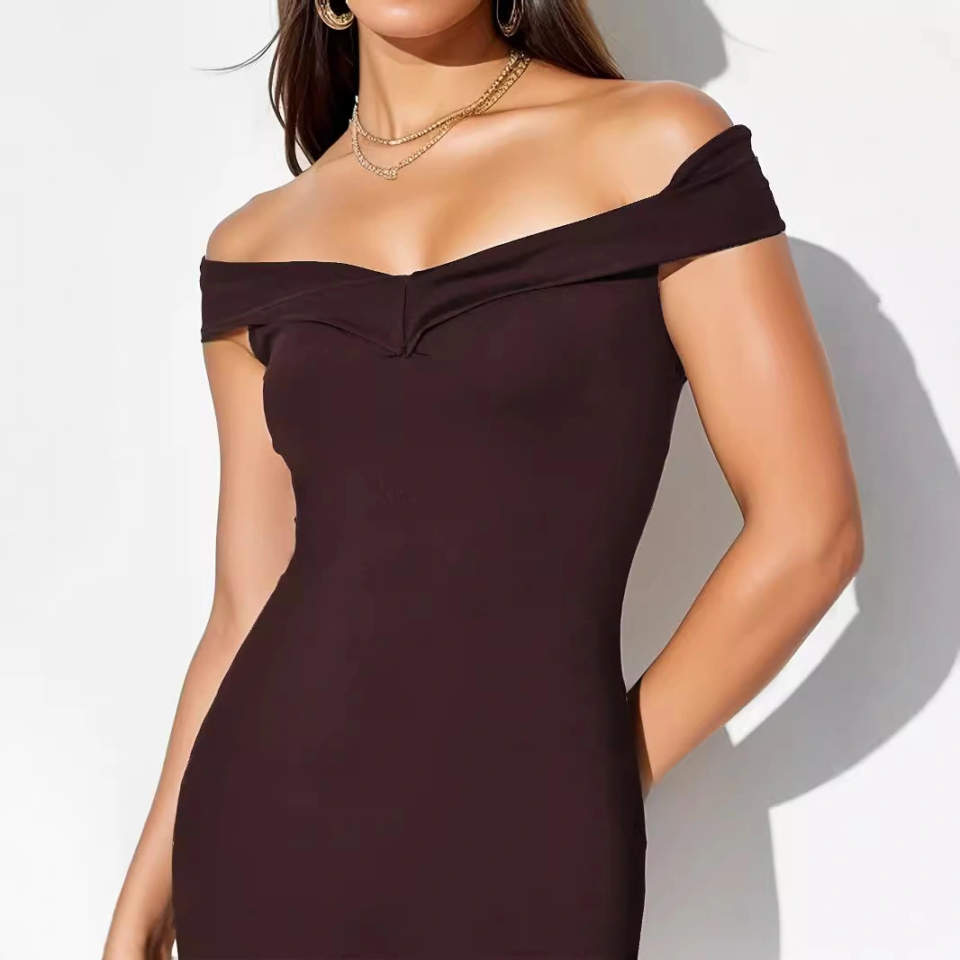 Summer New Off-Shoulder Long Dress Womens Clothing