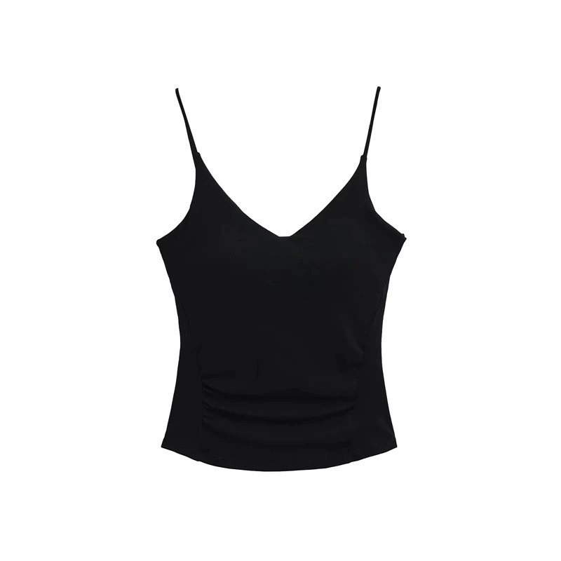 Womens Tank Top With Chest Pads Bodycon Style
