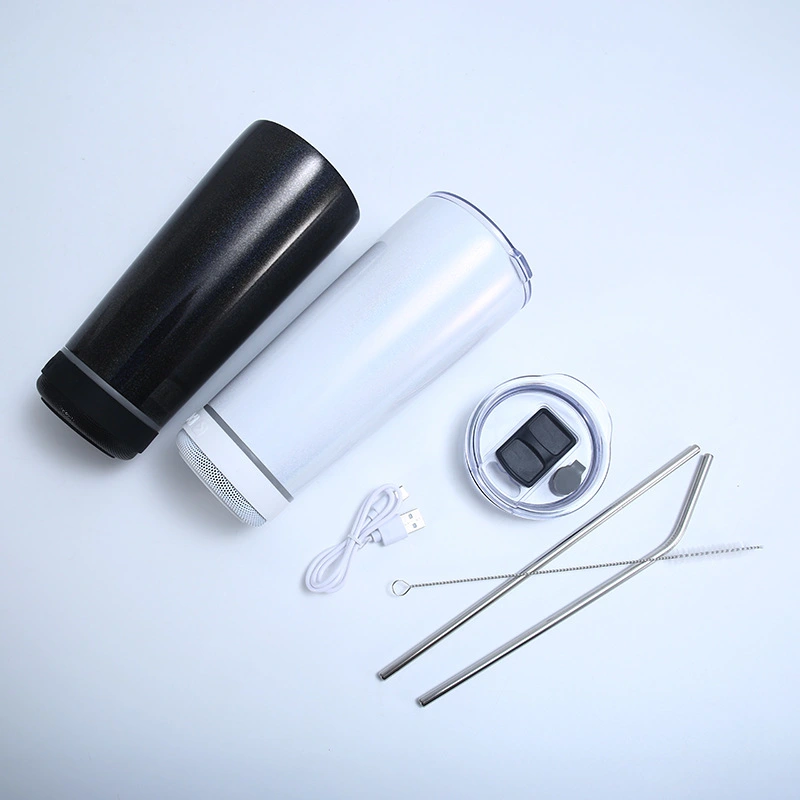 Car-mounted Stainless Steel Bluetooth Speaker Water Cup